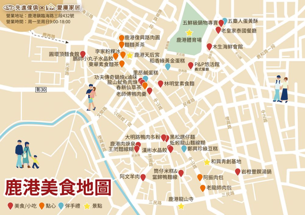 鹿港美食地圖