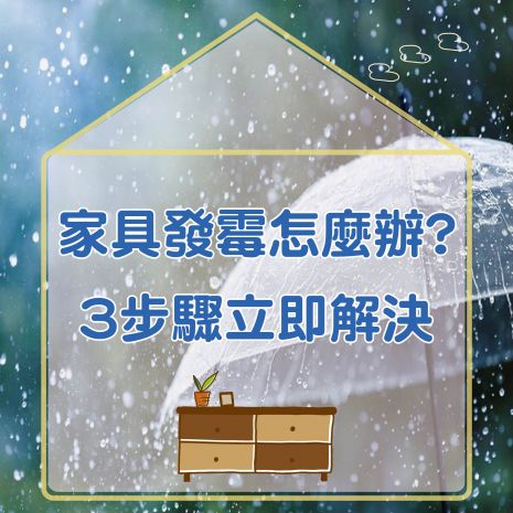 家具發霉怎麼辦?3步驟立即解決